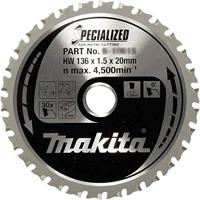 Makita Accessoires Cirkelzaagblad Zacht Staal Specialized 136x20x1,5 30T - B-33526 - thumbnail
