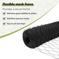 VidaXL Hek met paal grijs 1,2 x 10 m staal en pvc - thumbnail