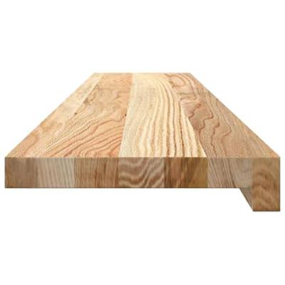 Vensterbanken 2 st onbehandeld 100x20x2 cm massief eikenhout