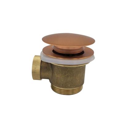 Badafvoer BWS Clickwaste 5/4 Voor Vrijstaand Bad Geborsteld Koper Badafvoer BWS Clickwaste 5/4 Voor Vrijstaand Bad Geborsteld Koper