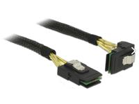 DeLOCK mini SAS SFF-8087 > mini SAS SFF-8087 angled , 1m kabel - thumbnail