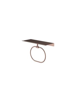 Hotbath &More Handdoekring voor Planchet serie Geborsteld koper PVD