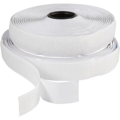 Creativ Company Klitteband haak en lussluiting, zelfklevend, b: 20 mm, wit, 5 m/ 1 rol