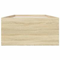 Bedframe bewerkt hout sonoma eikenkleurig 75x190 cm - thumbnail