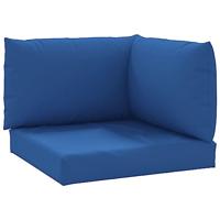 VidaXL Palletkussens 3 st oxford stof blauw - thumbnail