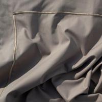 Dommelin Dommelin Dekbedovertrek Cortina Percal 200TC Taupe-Taupe 240x200/220 cm - thumbnail