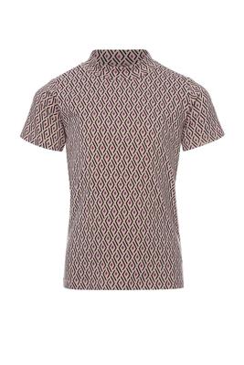 10Sixteen Printed T-Shirt Argyle
