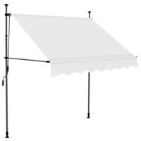 Luifel handmatig uittrekbaar met LED 200 cm crme - thumbnail
