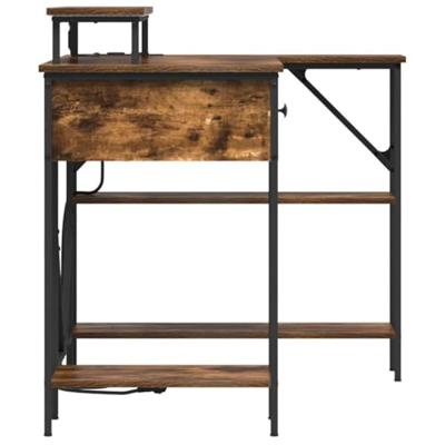 Bureau Gerookt eiken 120 x 79 x 86.5 cm Bewerkt hout Bureau Gerookt eiken 120 x 79 x 86.5 cm Bewerkt hout