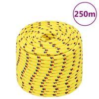 VidaXL Boottouw 14 mm 250 m polypropyleen geel - thumbnail