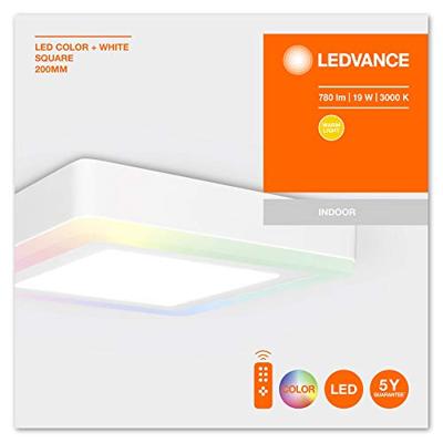 LEDVANCE LED COLOR WHITE SQ 200MM 19W LEDV 4058075227576 LED-wandlamp 19 W LED Wit LEDVANCE LED COLOR WHITE SQ 200MM 19W LEDV 4058075227576 LED-wandlamp 19 W LED Wit