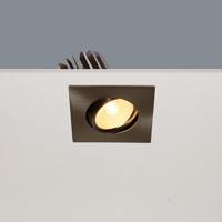 Inbouwspot Artdelight Venice 1 Lichts Small Vierkant LED 2700K Dimbaar Mat Staal - thumbnail
