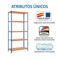 Planken Simon Rack Maderclick 5/400 750 kg Metaal 5 Planken spaanderplaat (180 x 90 x 40 cm) - thumbnail