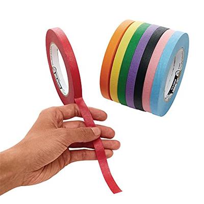 Colorations afplaktape 8 kleuren 55 meter per kleur