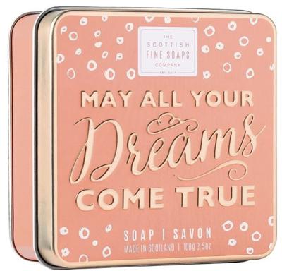Scottish Fine Soaps Soap in a Tin Sweet Sayings May All Your Dreams Come True 100gr