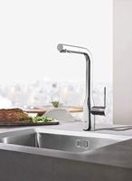 GROHE essence new Keukenkraan - hoog - uittrekbare l uitloop - 2 straalsoorten - chroom 30270000 - thumbnail