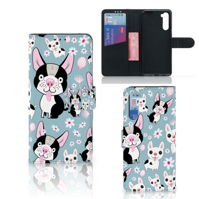 OnePlus Nord | Telefoonhoesje | Met pasjeshouder | Hondjes