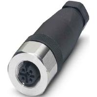 Phoenix Contact 1553242 Sensor/actuator connector, niet geassembleerd M12 Aantal polen (sensoren): 4 Bus, recht 1 stuk(s) - thumbnail