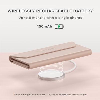 Satechi FindAll vegan-lederen brillenkoker met FindMy - Desert Rose