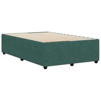 Bedframe zonder matras 120x200 cm fluweel donkergroen - thumbnail