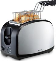 Trisa Crispy Snack Broodrooster RVS, Zwart - thumbnail