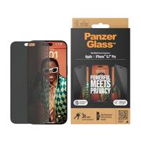 PanzerGlass Privacy P2812 Screenprotector (folie) Apple iPhone 15 Pro Max 1 stuk(s) Meekijkbescherming - thumbnail