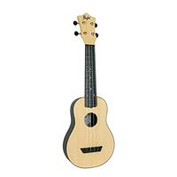Flight Travel Series TUS35 Natural sopraan ukelele met gigbag - thumbnail