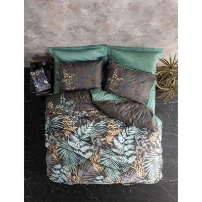 Beddengoedset - 1 dekbedovertrek 220 x 240 cm + 2 kussenslopen 60 x 60 cm - 100% katoen satijn - Mint