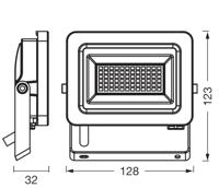 OSRAM HOMELIGHTING Floodlight EA 15W 840 Dark Grey 4099854429514 Buitenschijnwerper - thumbnail