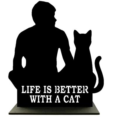 Houten Standaard - Man met Kat - Pillow Buddies