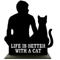 Houten Standaard - Man met Kat - Pillow Buddies - thumbnail