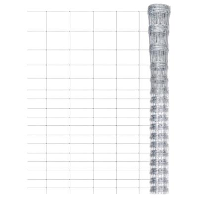 VidaXL Hek 50x1,25 m gegalvaniseerd staal zilverkleurig