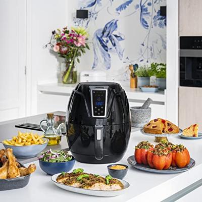 Princess 01.182021.01.001 Airfryer 1400 W Met display, Anti-aanbaklaag, Timerfunctie Zwart - thumbnail