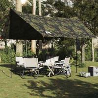 VidaXL Kampeerluifel waterdicht 438x376x212 cm camouflage - thumbnail