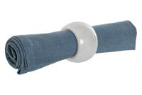 Servethouder Home ESPRIT Wit Marmer 4,8 x 4,8 x 3,3 cm 4 Onderdelen - thumbnail