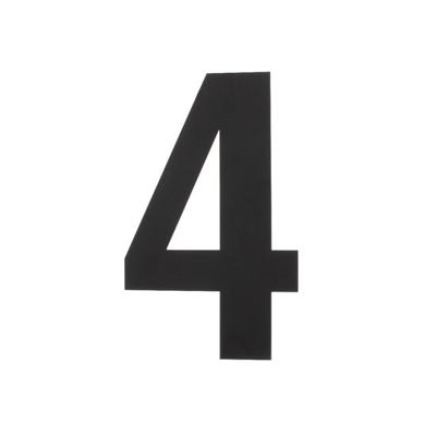 Intersteel Huisnummer 4 XLNumbra 30cm zwart - 0023.402114