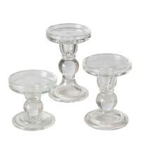 Boltze Home Kandelaar glas 3-dlg set 13,4cm - thumbnail