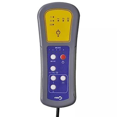 Massagestoel elektrisch fluweel wijnrood