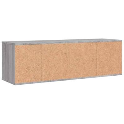 Tv-meubel 120x34x37 cm bewerkt hout grijs sonoma eikenkleurig Tv-meubel 120x34x37 cm bewerkt hout grijs sonoma eikenkleurig