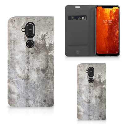Nokia 8.1 Standcase Beton Print Nokia 8.1 Standcase Beton Print