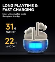 Edifier X5 Pro Active Noise Cancelling Earbuds met AI-verbeterde gesprekken, Snel opladen, Spelmodus, App-aanpassing, IP55-waterdicht, Waar Draadloze Bluetooth 5.3 Oordopjes - Zwart - thumbnail
