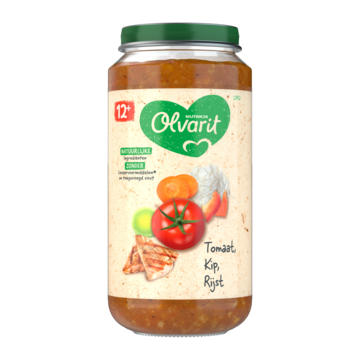 Olvarit 12+ Maanden Tomaat Kip Rijst 250g bij Jumbo Olvarit 12+ Maanden Tomaat Kip Rijst 250g bij Jumbo