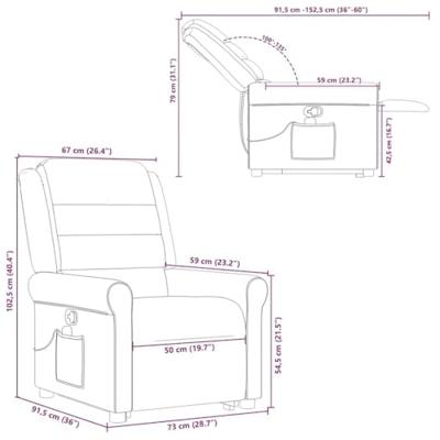 Sta-op-massagestoel verstelbaar stof crèmekleurig