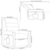 Sta-op-massagestoel verstelbaar stof crèmekleurig - thumbnail