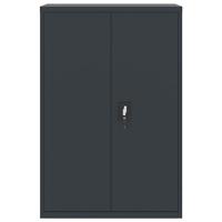 Archiefkast 90x40x140 cm staal antracietkleurig - thumbnail