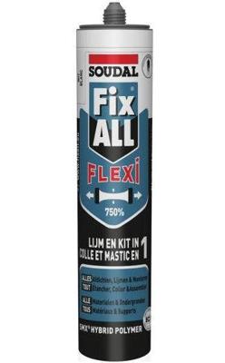 Soudal fix - all flexi | lijm- en voegkit | zwart | 290 ml - 105031