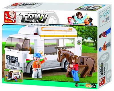 Sluban Horse Trailer bouwstenen set
