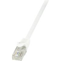 LogiLink CP2051U RJ45 Netwerkkabel, patchkabel CAT 6 U/UTP 2.00 m Wit Snagless 1 stuk(s) - thumbnail