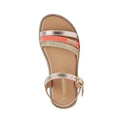 Leren kindersandalen Iba LES TROPEZIENNES® PAR M. BELARBI koraal