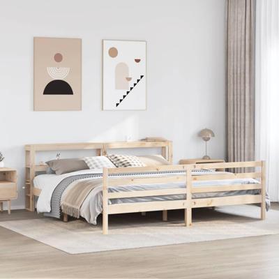 Bedframe zonder matras massief grenenhout 180x200 cm Bedframe zonder matras massief grenenhout 180x200 cm